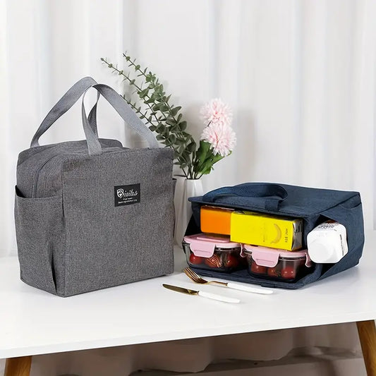 Double Bag Insulated Lunch Bag