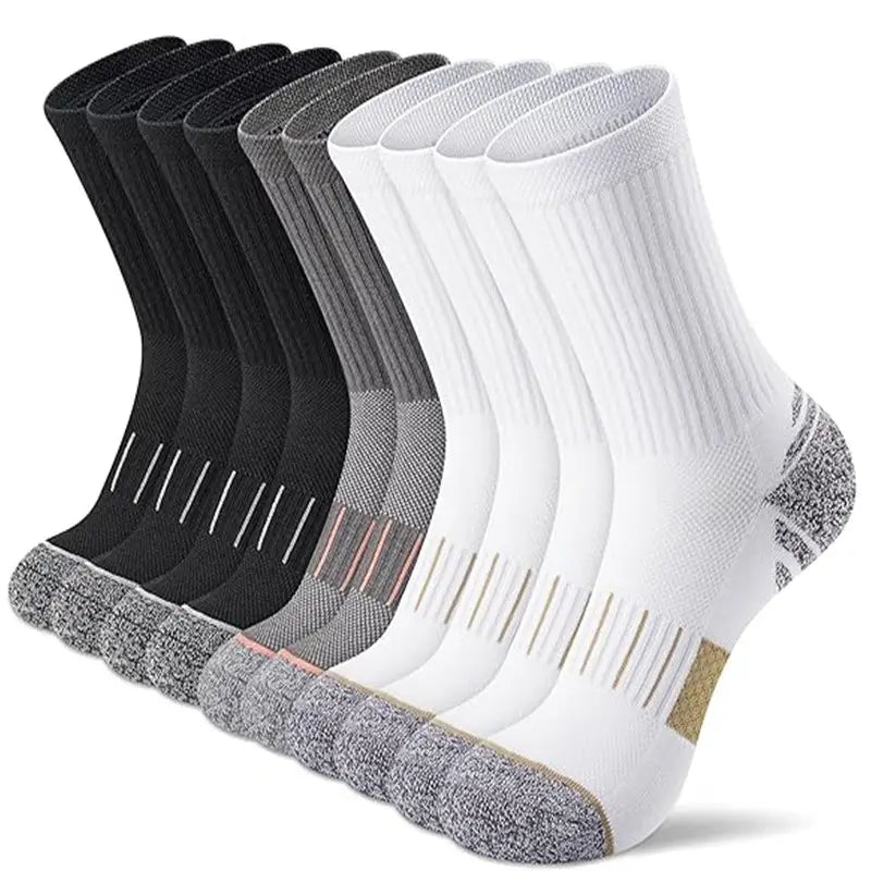 5 Pairs Moisture-Wicking Breathable Running Socks