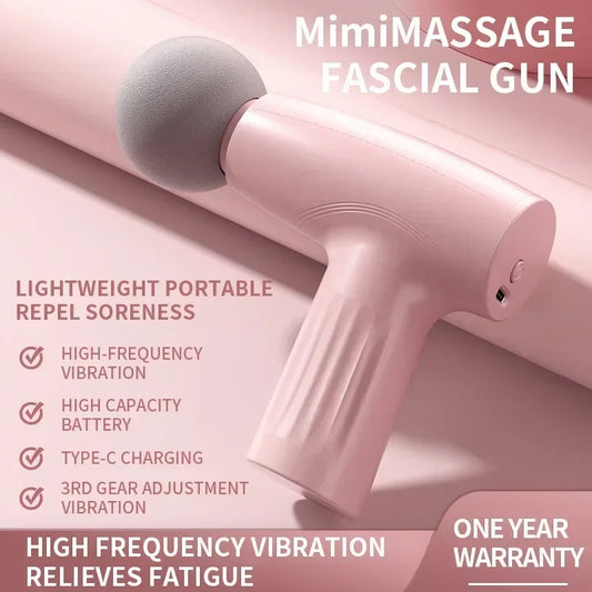 SV+ PulseGun™ Lite by OUZEY – Mini Handheld Muscle Massager (3-Speed USB Rechargeable)