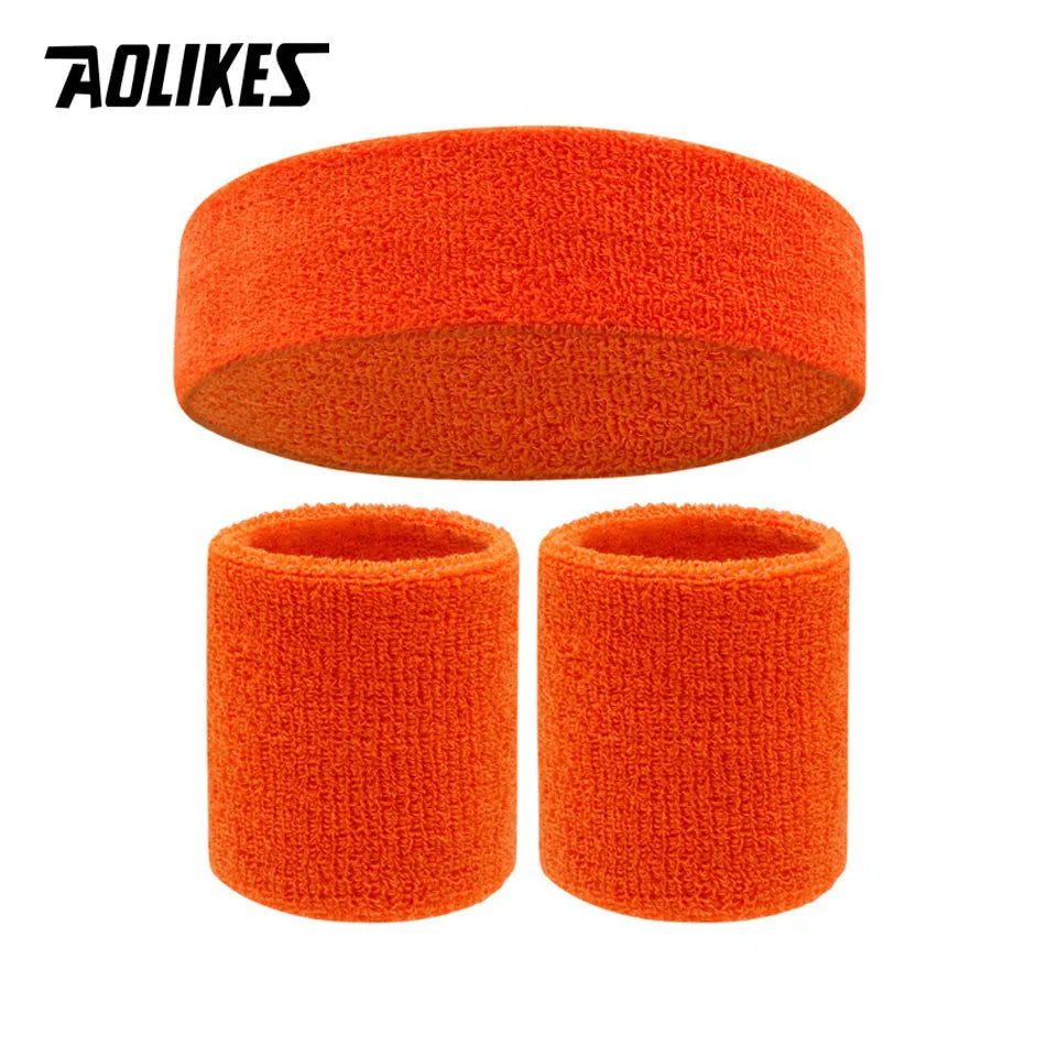 MSV+ PowerSet™ Sweatband Combo – Headband & Wristband Set for Court & Gym Performance