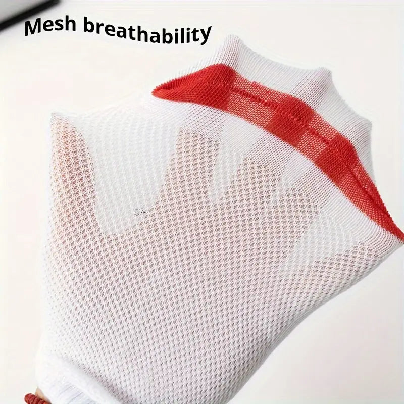 10pcs Men's Breathable Mesh Ankle Socks
