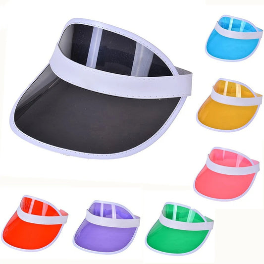 MSV+ VisorShield™ – Women's Transparent PVC Sun Visor Hat with UV Protection