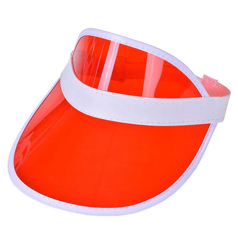 MSV+ VisorShield™ – Women's Transparent PVC Sun Visor Hat with UV Protection