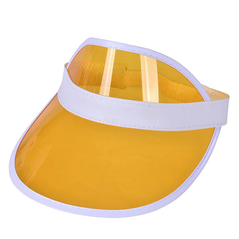 MSV+ VisorShield™ – Women's Transparent PVC Sun Visor Hat with UV Protection