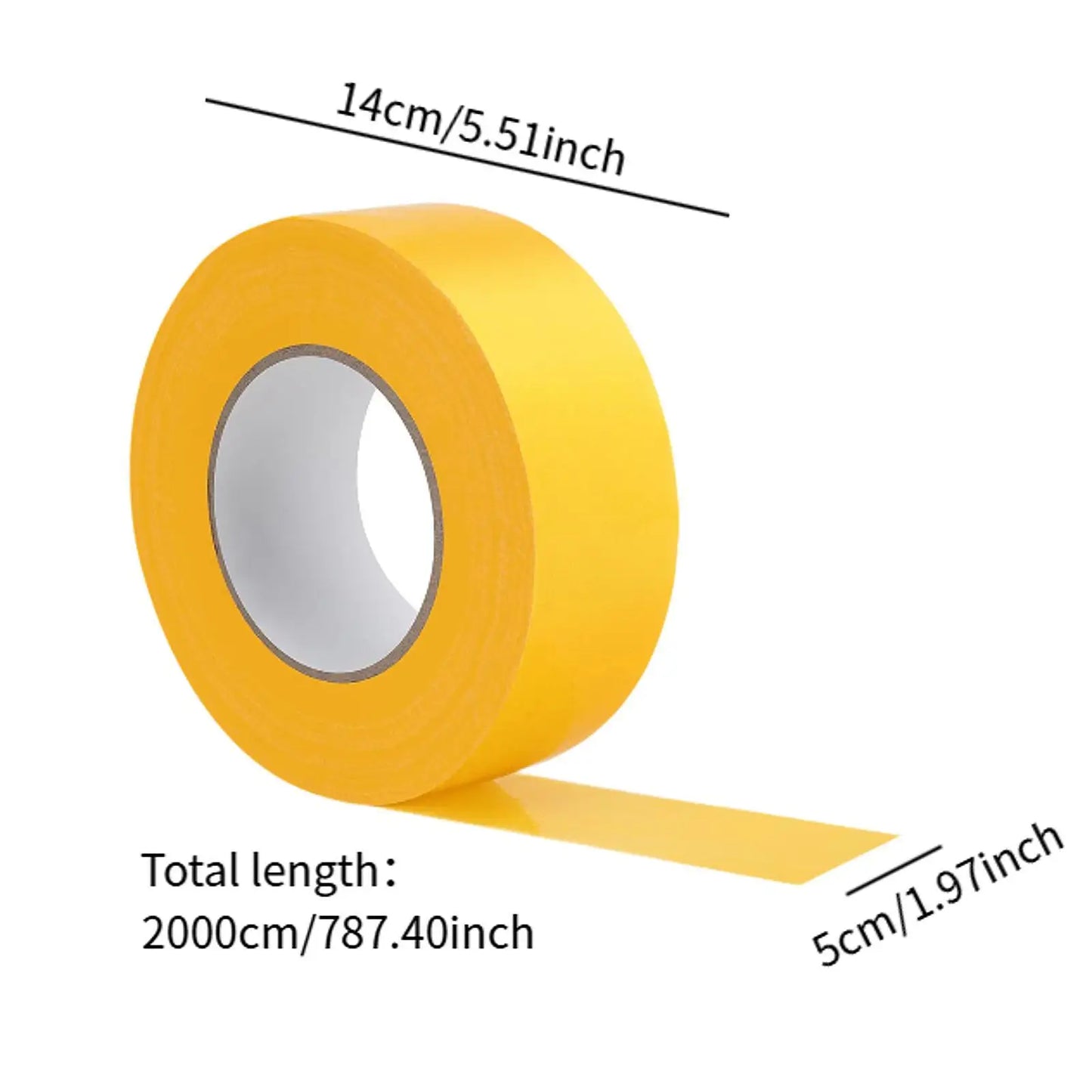 MSV+ LineMark™ Pickleball Court Tape – 66ft Temporary Sports Marking Tape for Indoor & Outdoor Use
