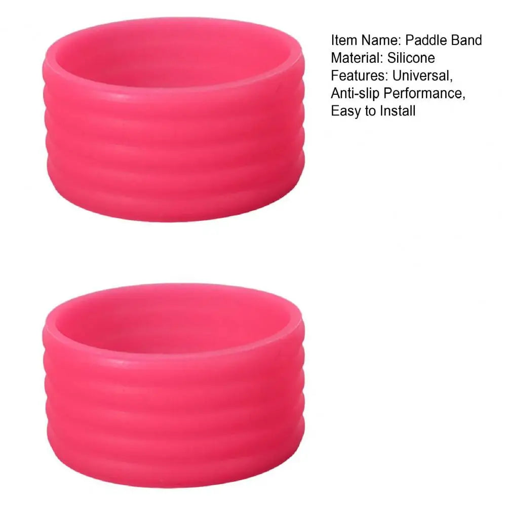 MSV+ GripLock™ Silicone Paddle Bands – Anti-Slip Racket Handle Rings (2-Pack)