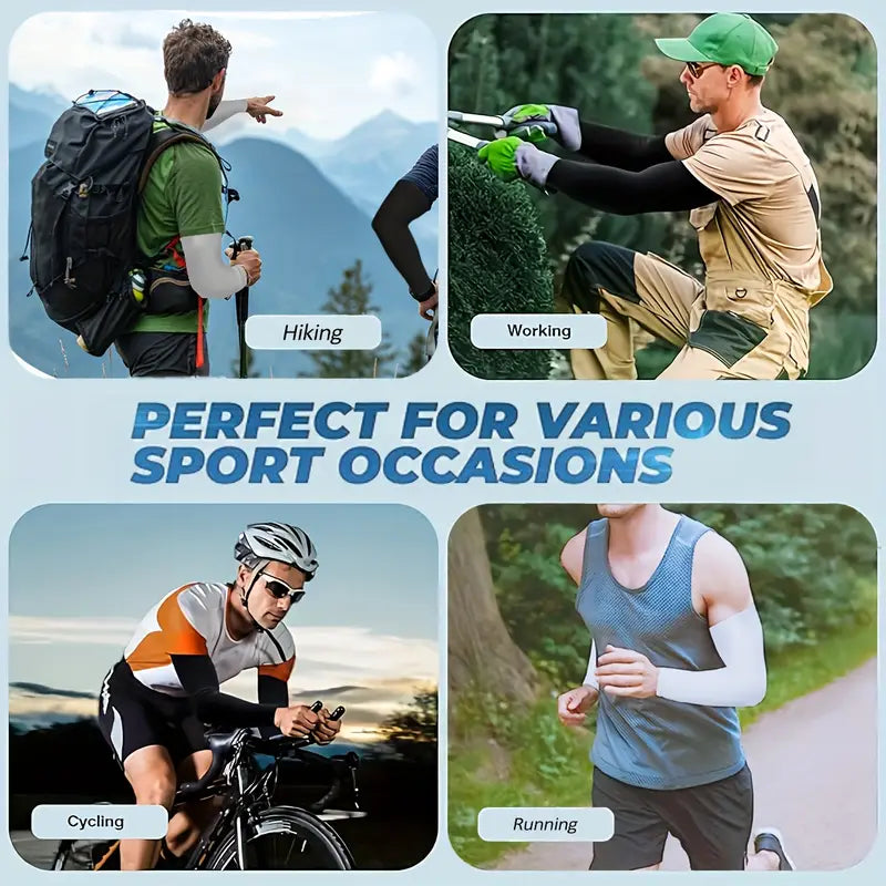 7 Pairs Cooling Compression Arm Sleeves