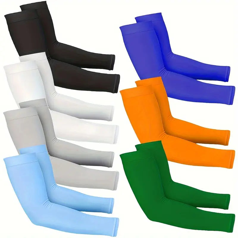 7 Pairs Cooling Compression Arm Sleeves