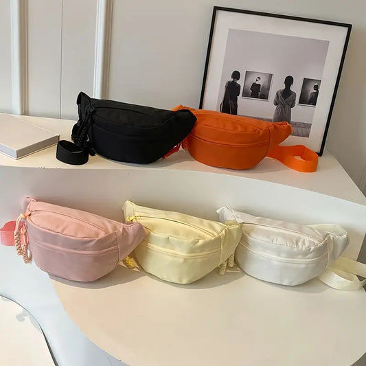 Multifunctional Solid Color Waist Bag