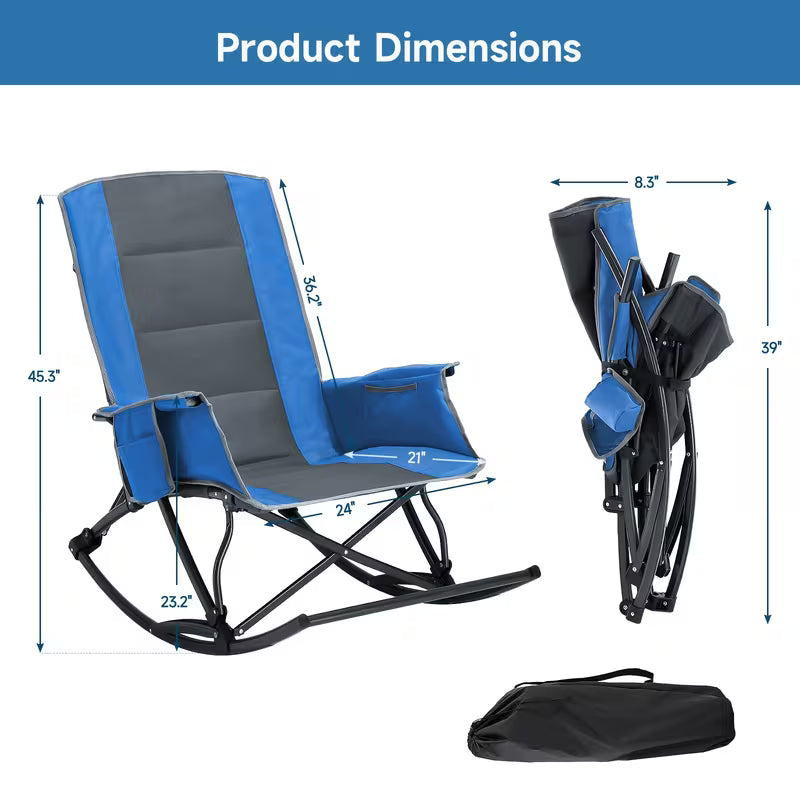 Chairs - Heavy Duty, Portable Rocking Recliner