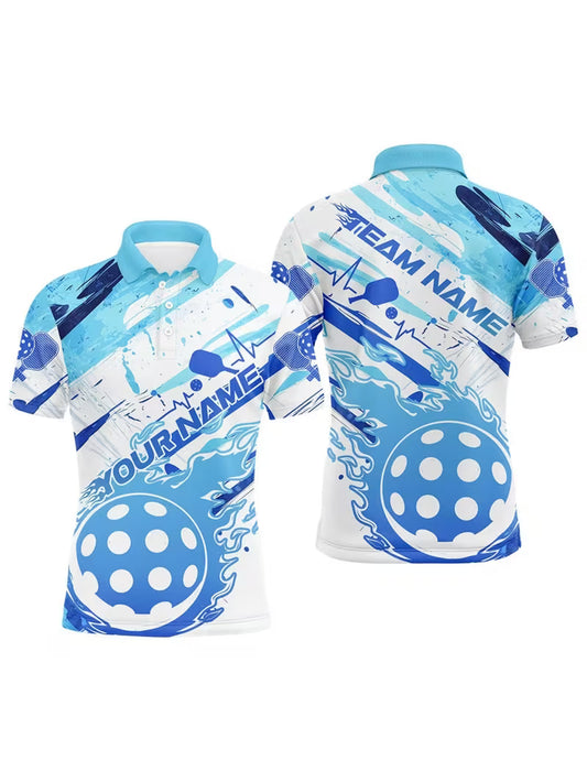 Apparels- Pickleball Jersey Shirt, Durable Casual Button-Front Jacket