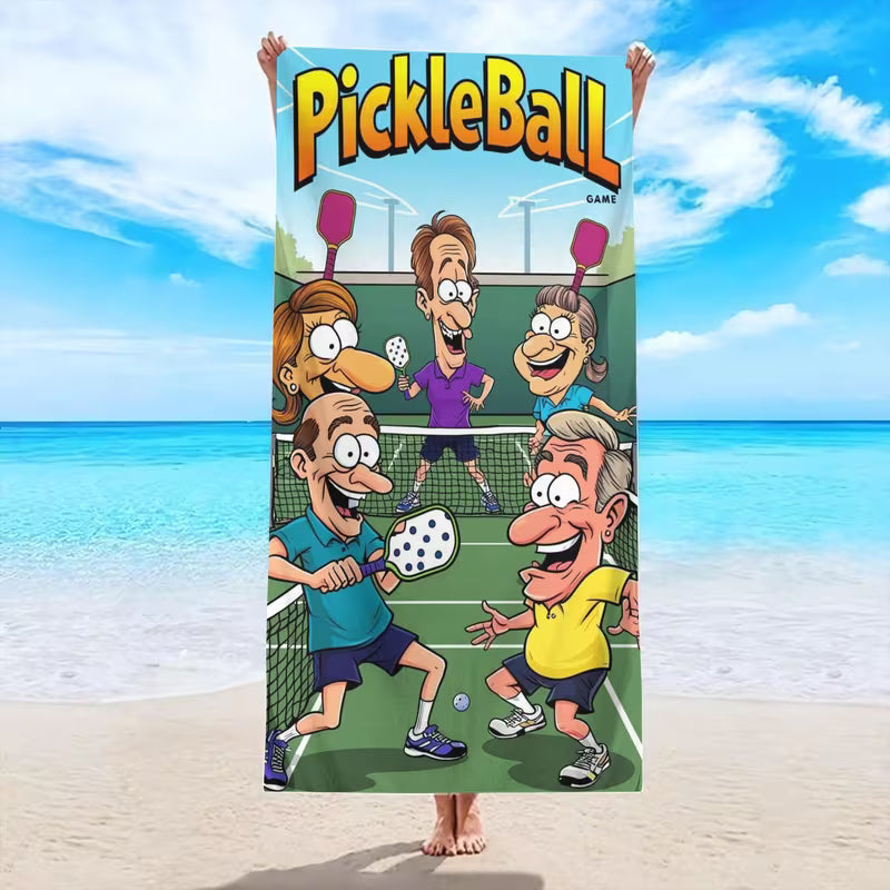 Sweat-Quick-Dry Pickleball Tournament Beach Towel 31 x 60'