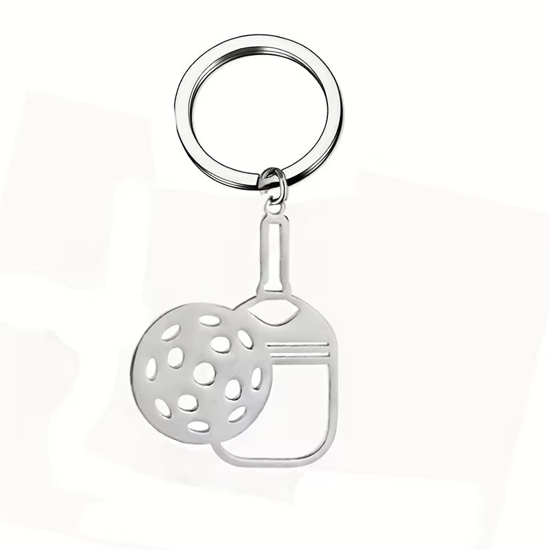 Swag - Keychain, Creative Pickleball Stainless Steel Keychain