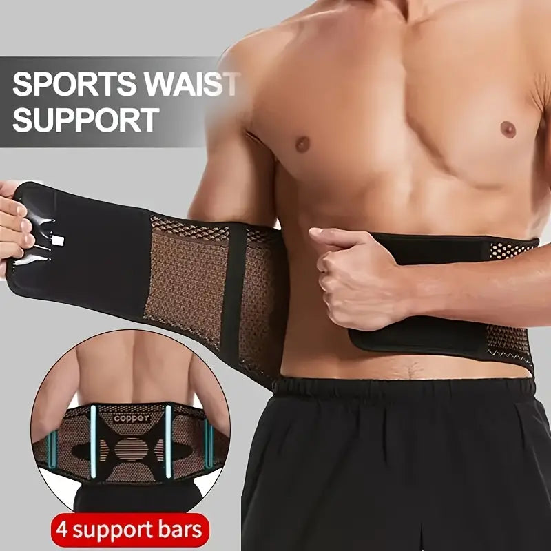 ActivEE Copper-Infused Back Support Belt – Adjustable Lumbar & Spinal Support