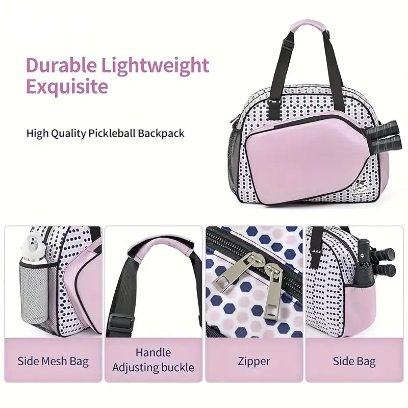 Versatile Pickleball & Tennis Sports Bag – Lightweight Multi-Compartment Backpack/Duffle for Paddles, Shoes & Gear