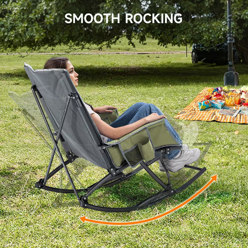 Chairs - Heavy Duty, Portable Rocking Recliner