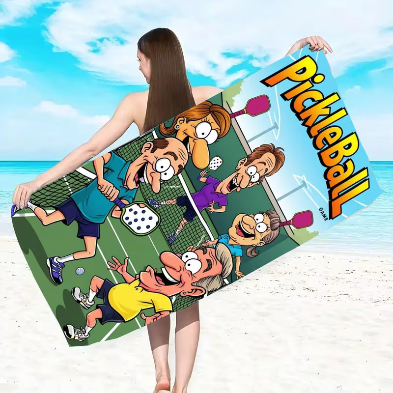 Sweat-Quick-Dry Pickleball Tournament Beach Towel 31 x 60'