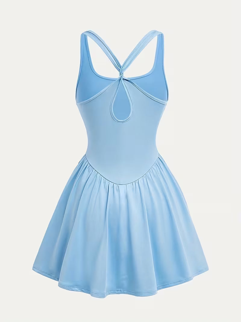 Apparel - Sets, Stretchy Women's All-Season Sports Dress