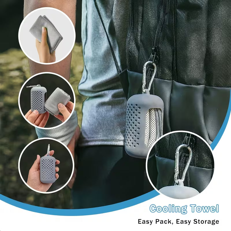 SunCare- Round Travel Sweat Cooling Towel