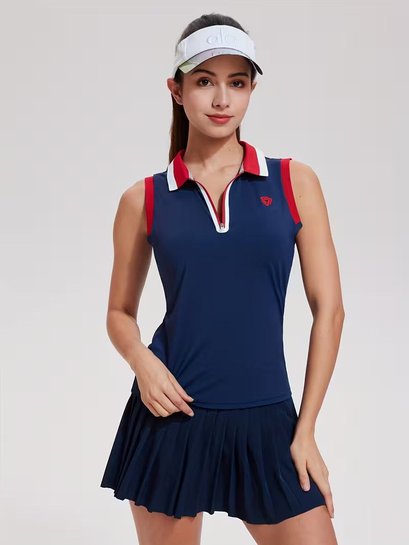 Apparel - Sets, 2pcs Women'S Half-Zip Collar Set