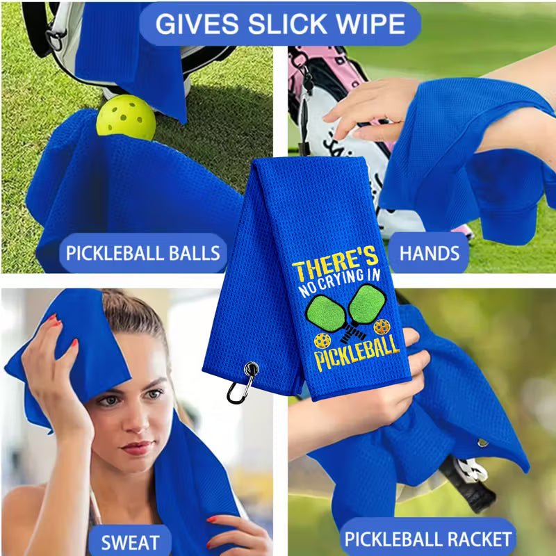 Sweat- Pickleball Embroidered Towel