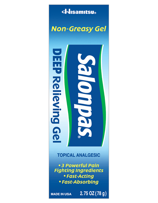 FirstAid-Salonpas® DEEP Relieving Gel Rushes 3 pain fighters deep