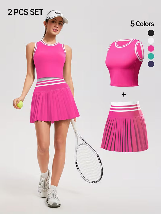 Apparel - Sets, Women's 2pcs Colorblock Sports Set