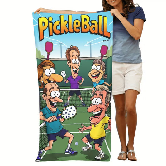 Sweat-Quick-Dry Pickleball Tournament Beach Towel 31 x 60'