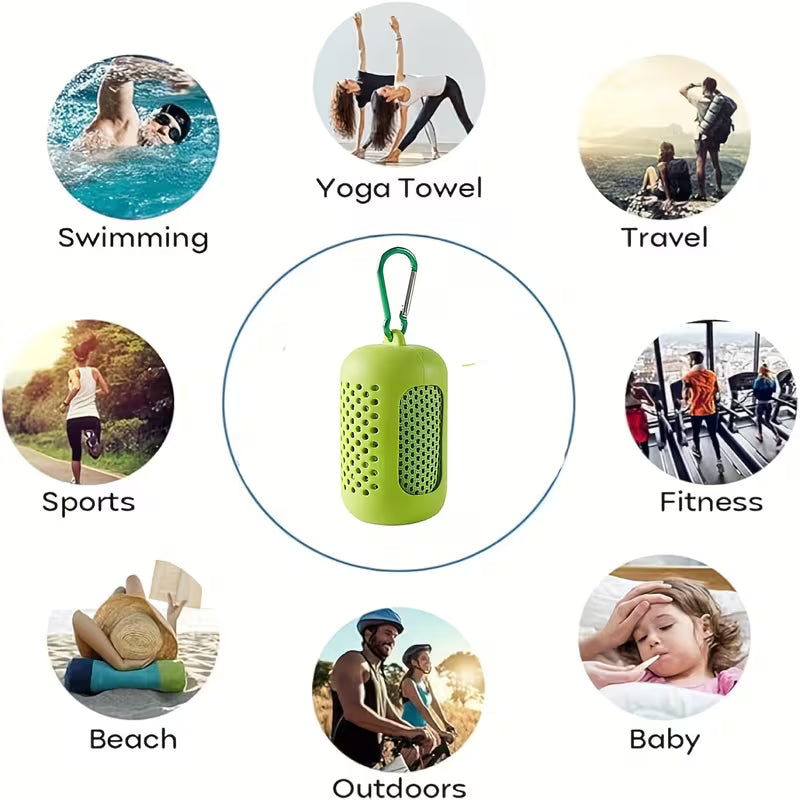 SunCare- Round Travel Sweat Cooling Towel