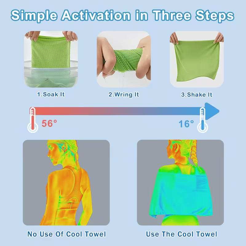 SunCare- Round Travel Sweat Cooling Towel