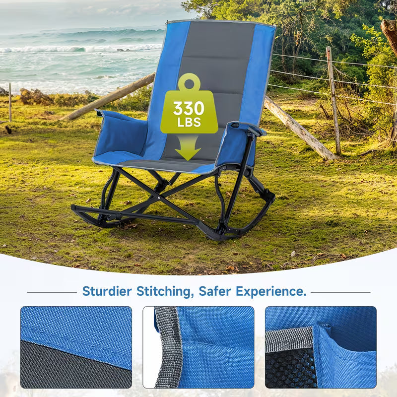 Chairs - Heavy Duty, Portable Rocking Recliner