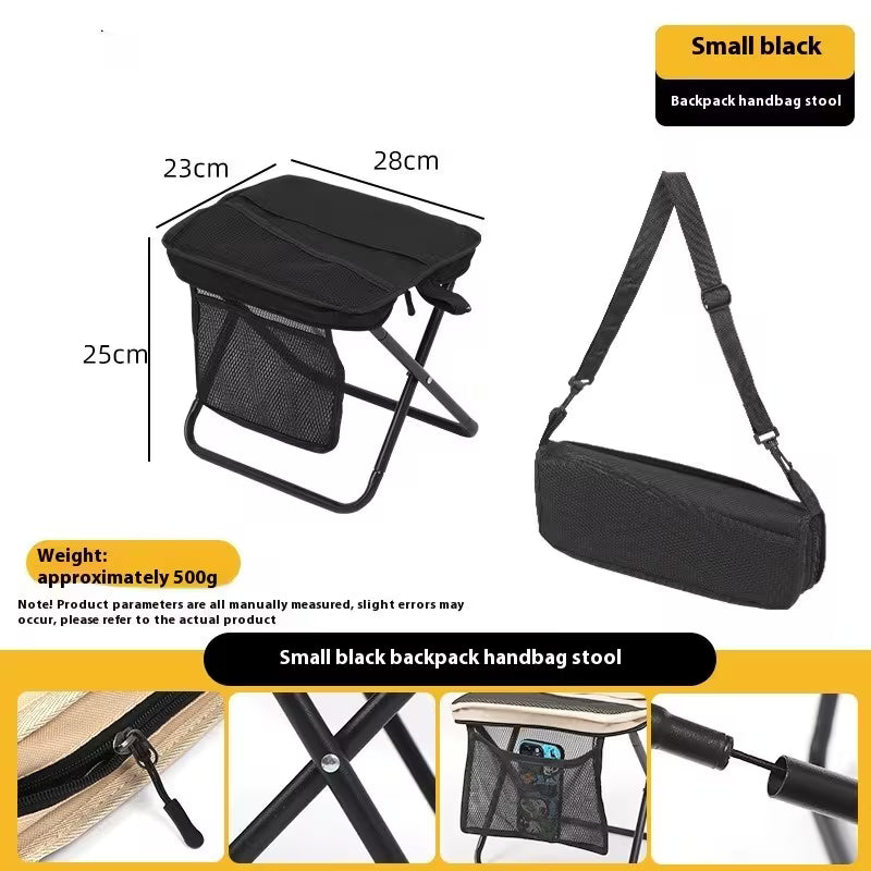 Chairs - Small Portable Folding Chair with Backpack