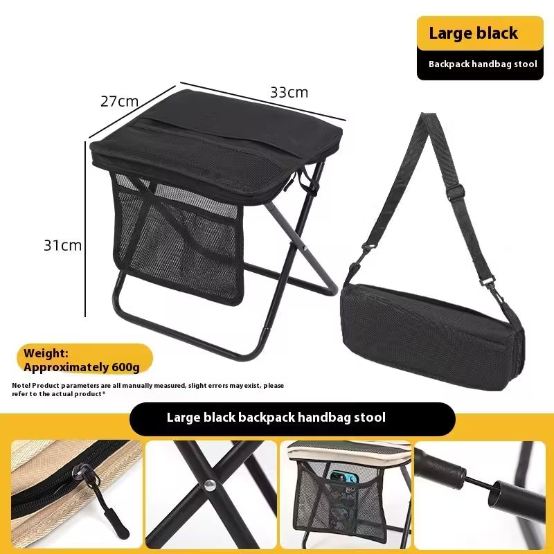 Chairs - Small Portable Folding Chair with Backpack