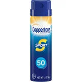 SunCare-Coppertone Sport SPF 50 CS Travel Spray, 1.6 Ounce