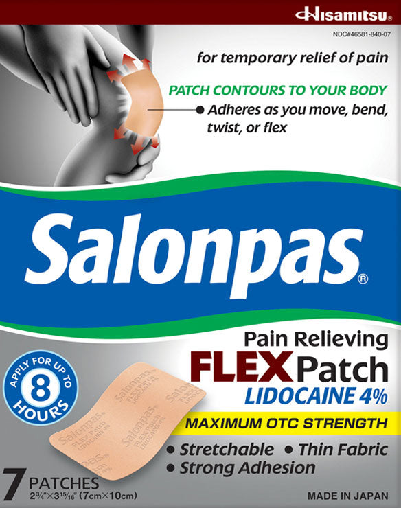 FirstAid-Salonpas® Pain Relieving FLEX Patch LIDOCAINE 4%