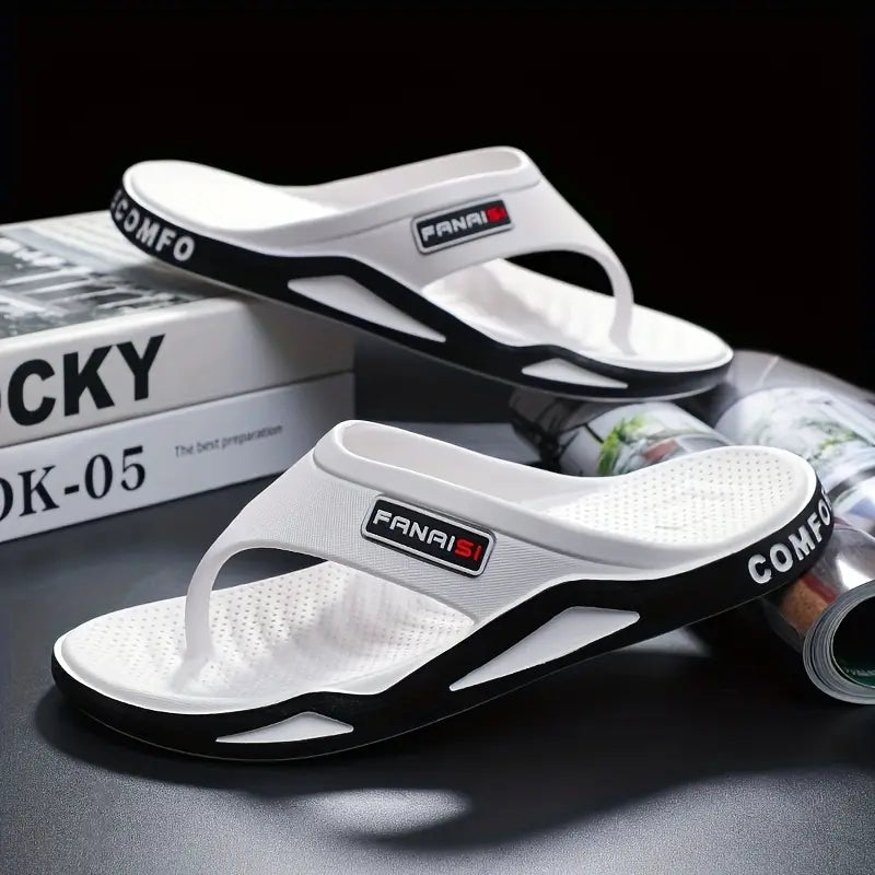 1 Pair Men's Stylish Lightweight Flip-Flops