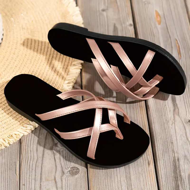Spring and Summer Women's Slip-On Sandals Fashion Beach Shoes