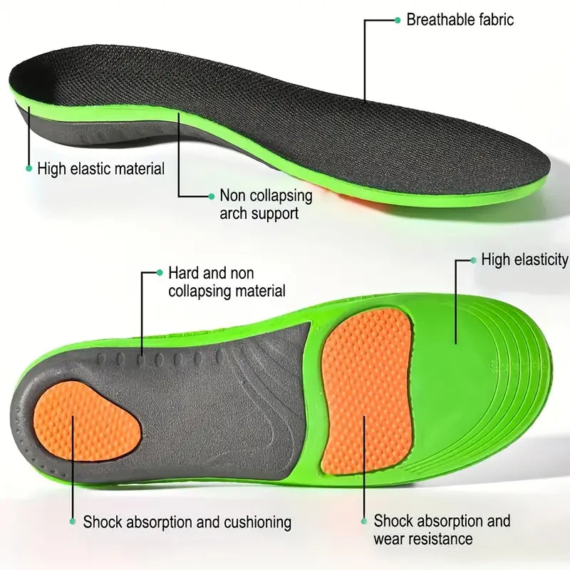 1 Pair High Arch Support Sports Insoles
