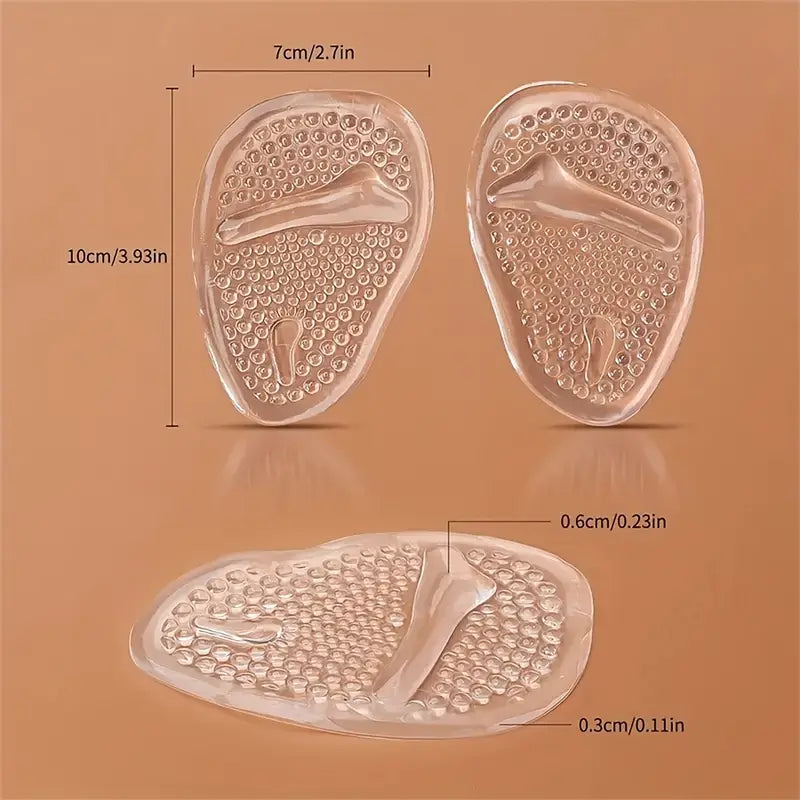 A Pair of Gel Insoles with Arch Support