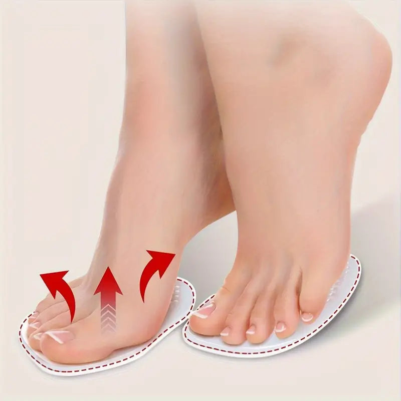 A Pair of Gel Insoles with Arch Support