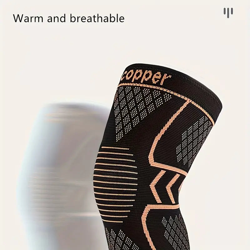 ActivEE™ Copper Nylon Knee Sleeve – Breathable Compression Support with 3D Knitting