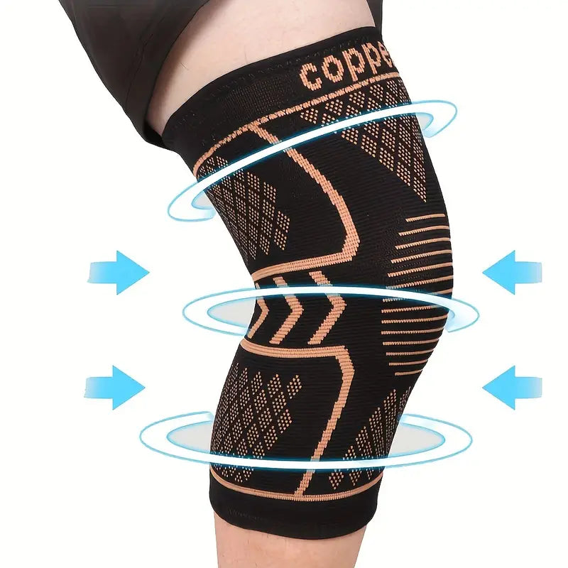 ActivEE™ Copper Nylon Knee Sleeve – Breathable Compression Support with 3D Knitting