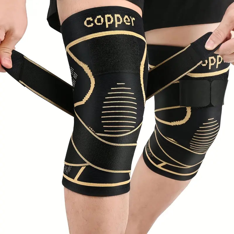 ActivEE Copper-Infused Knee Support Brace – Adjustable Compression & Stabilizer Straps