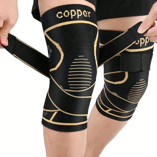 ActivEE Copper-Infused Knee Support Brace – Adjustable Compression & Stabilizer Straps