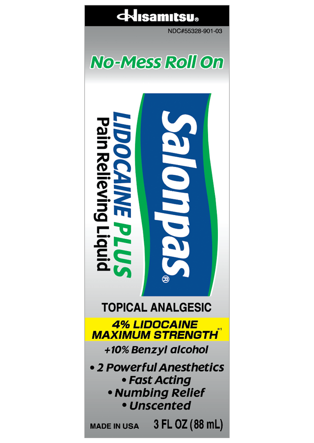 FirstAid-Salonpas® LIDOCAINE PLUS Pain Relieving Liquid Roll On