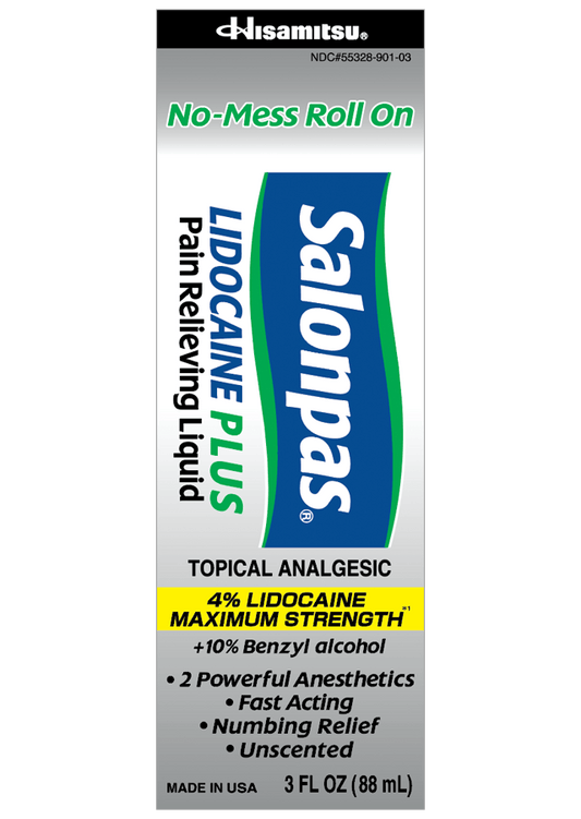 FirstAid-Salonpas® LIDOCAINE PLUS Pain Relieving Liquid Roll On