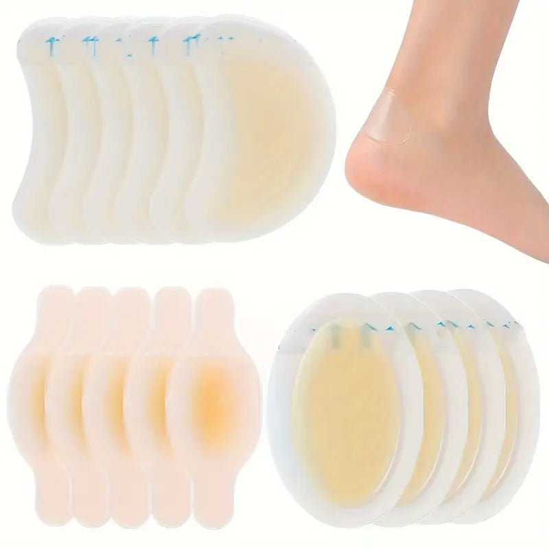 15pcs Invisible Gel Blister Covers for Heels, Feet, and Toes