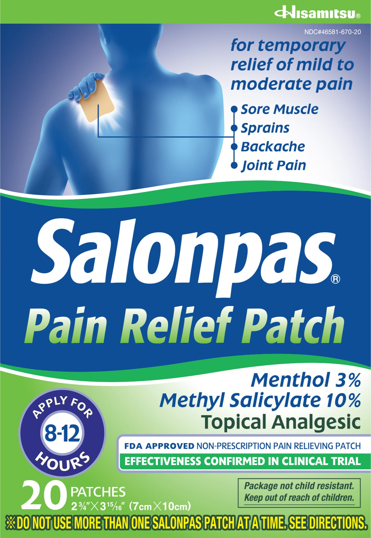 FirstAid-Salonpas® Pain Relief Patch