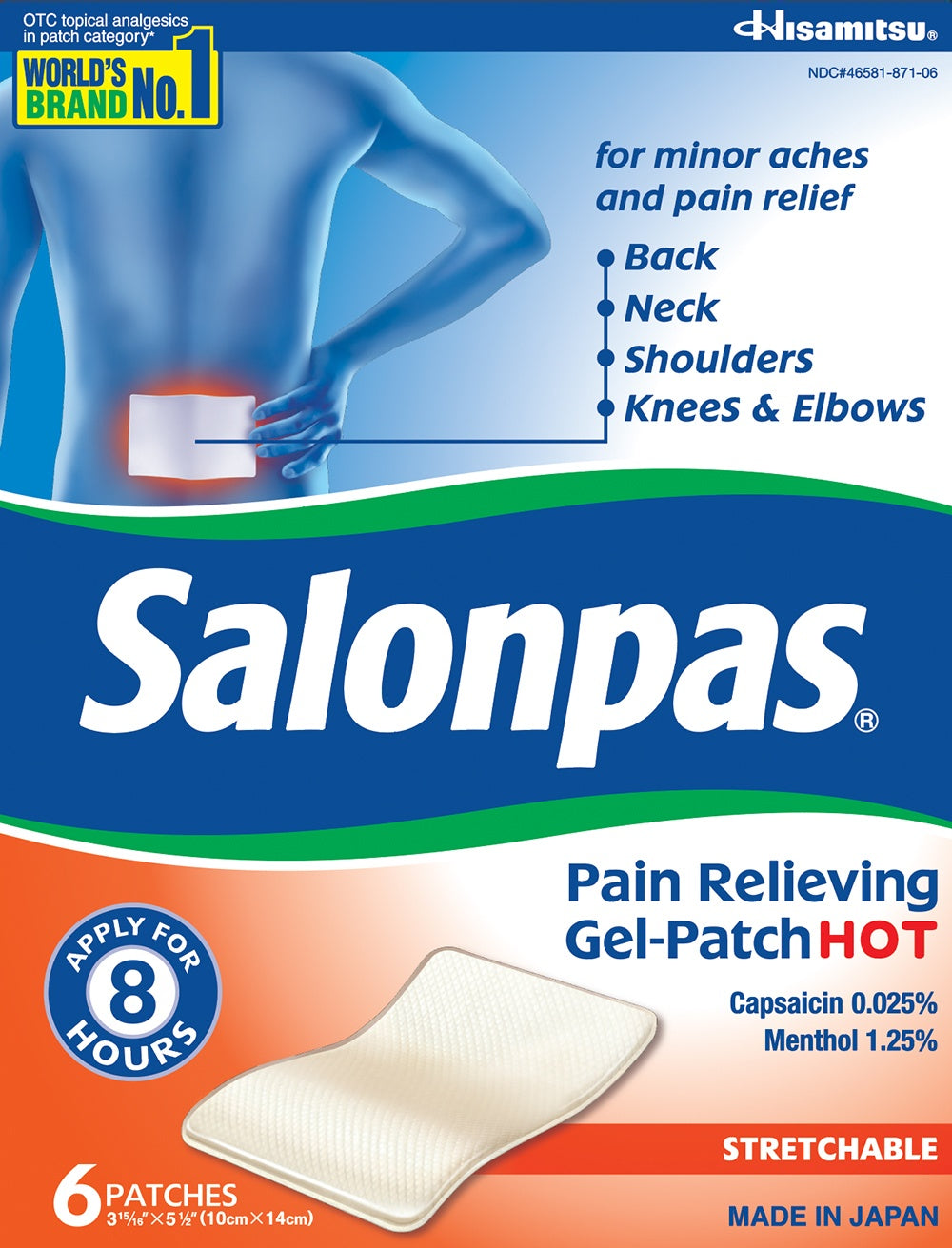 FirstAid-SALONPAS® Pain Relieving Gel-Patch HOT