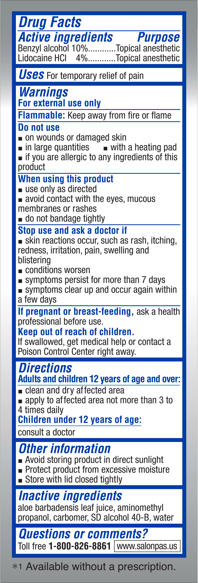 FirstAid-Salonpas® LIDOCAINE PLUS Pain Relieving Liquid Roll On